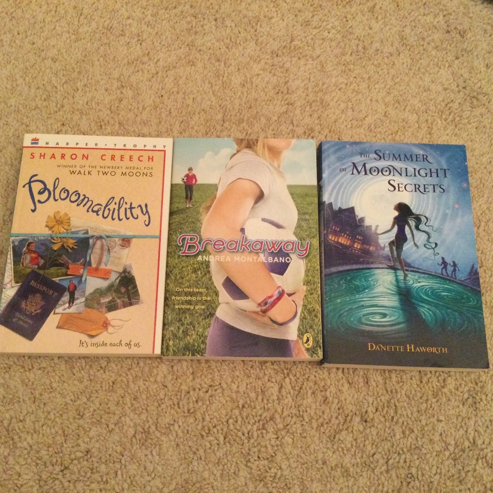 Set of 3 Books For Middle School Aged Kids